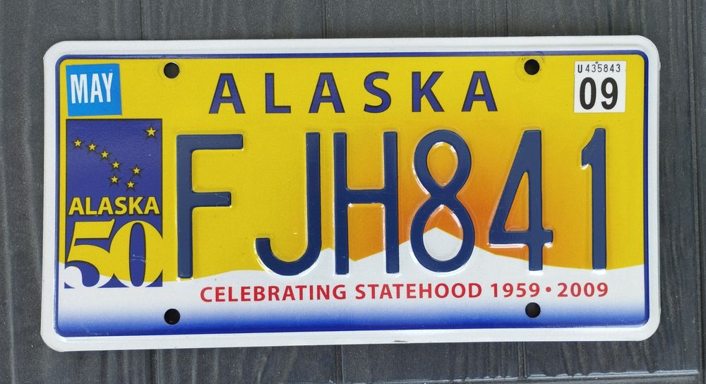 Tablica rejestracyjna USA Alaska oryginał
