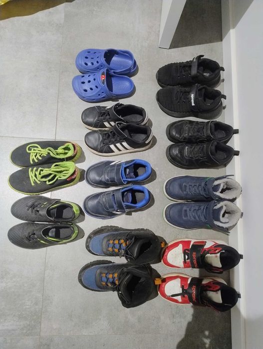 Buty zimowe, adidasy 10 par dla chłopca 31/32