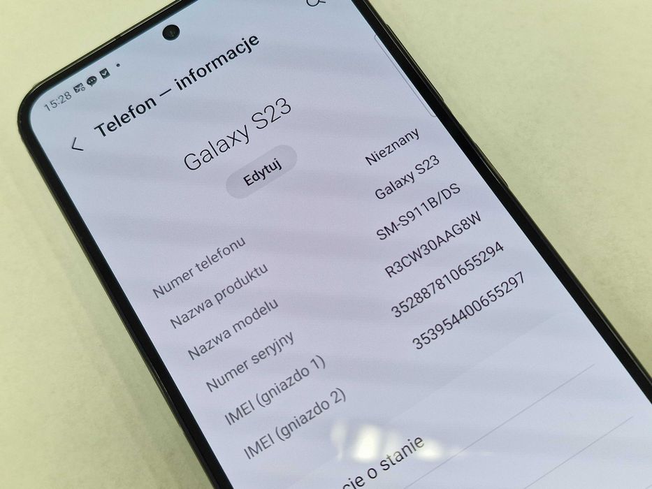 Samsung Galaxy S23/ 8GB/ 128GB/ Phantom Black/ Grade A + ładowarka