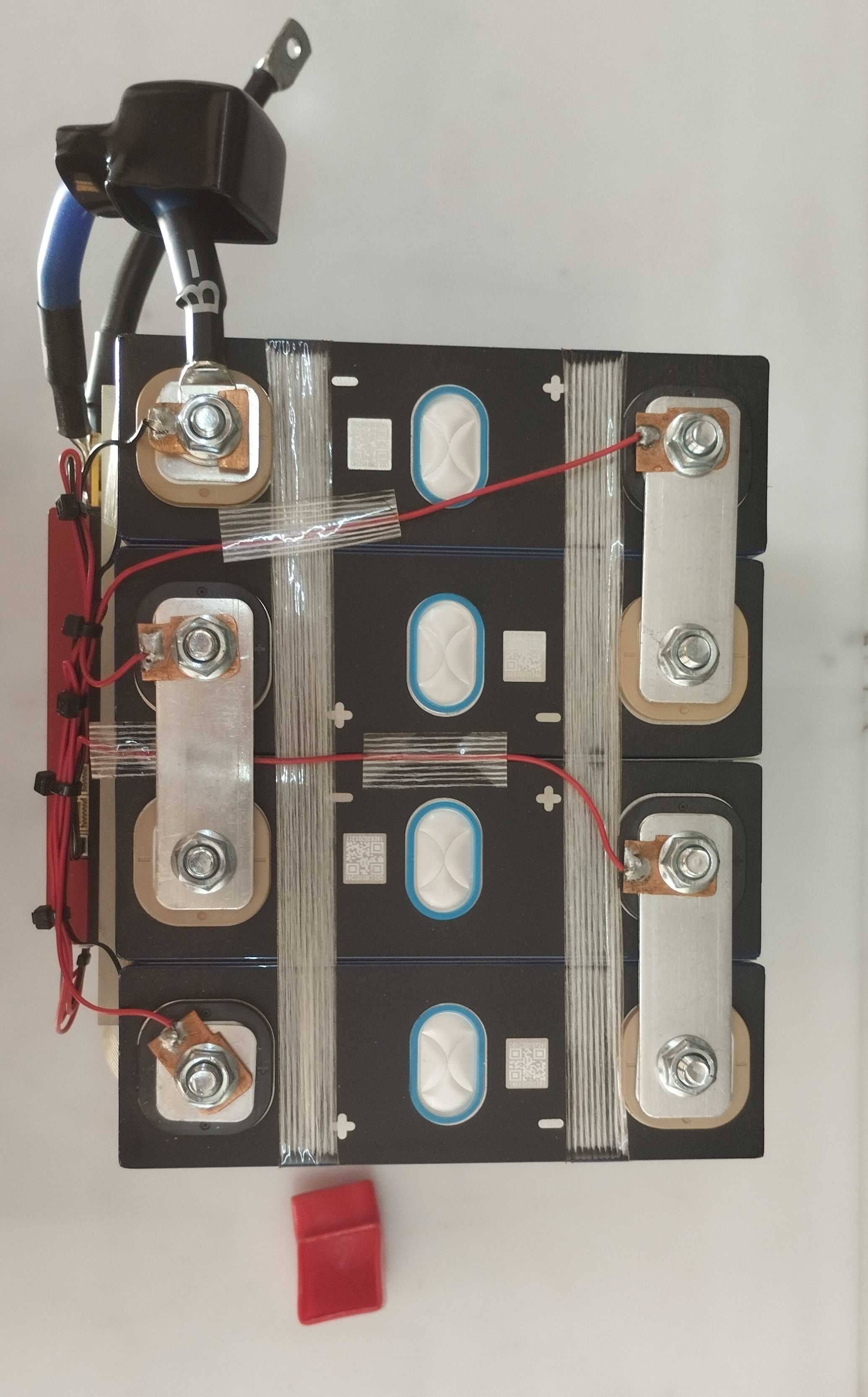 Bateria de lítio Powland, bateria LiFePO4,206 AH,BMS 4S 12V 150A