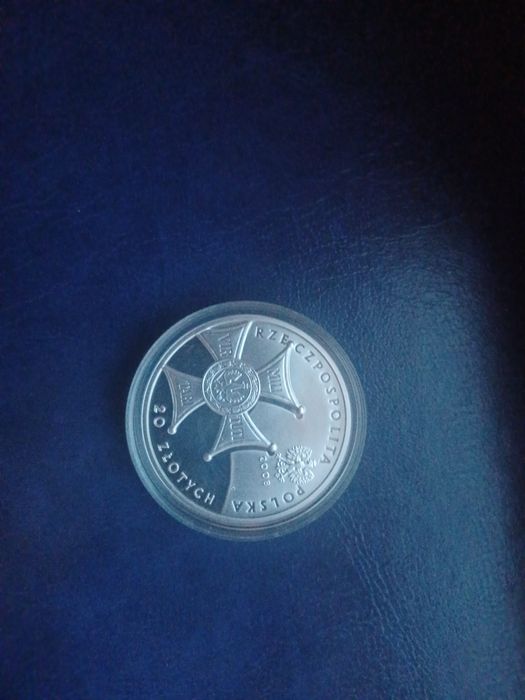 Moneta srebrna 20 zł 90 rocznica odzyskania niepodległości 2008 NBP