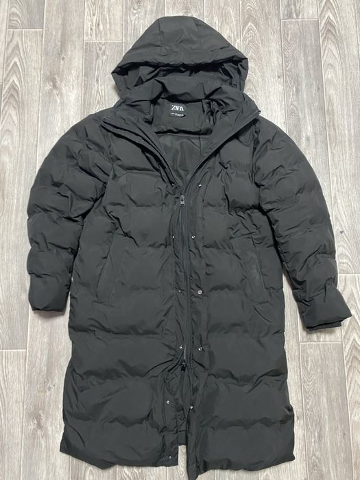 Пуховик Zara з капюшоном