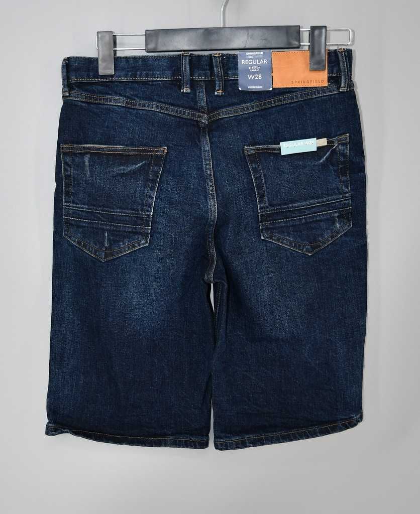 Męskie jeansowe spodenki Springfield W28  R(eco)nsider water H2O laser
