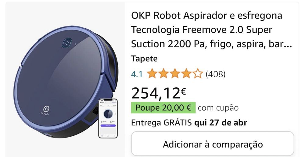 Robot aspirador OKP Life