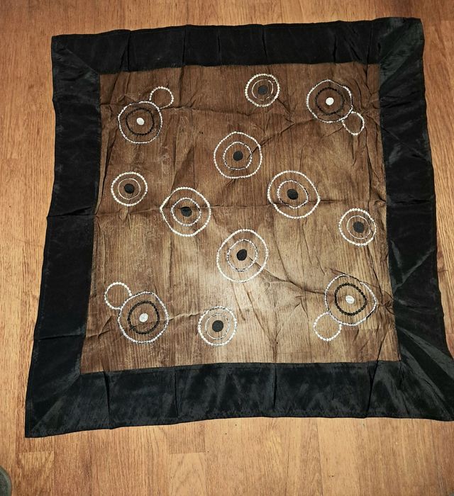 Toalha com padrão e transparência