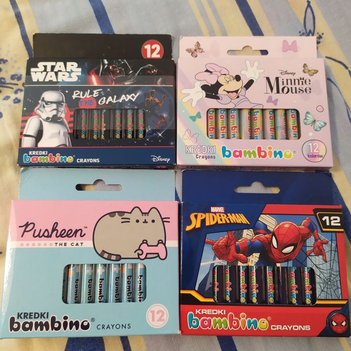 Kredki Minnie Mouse Disney bambino Crayons - grafionowe 12 kolorów