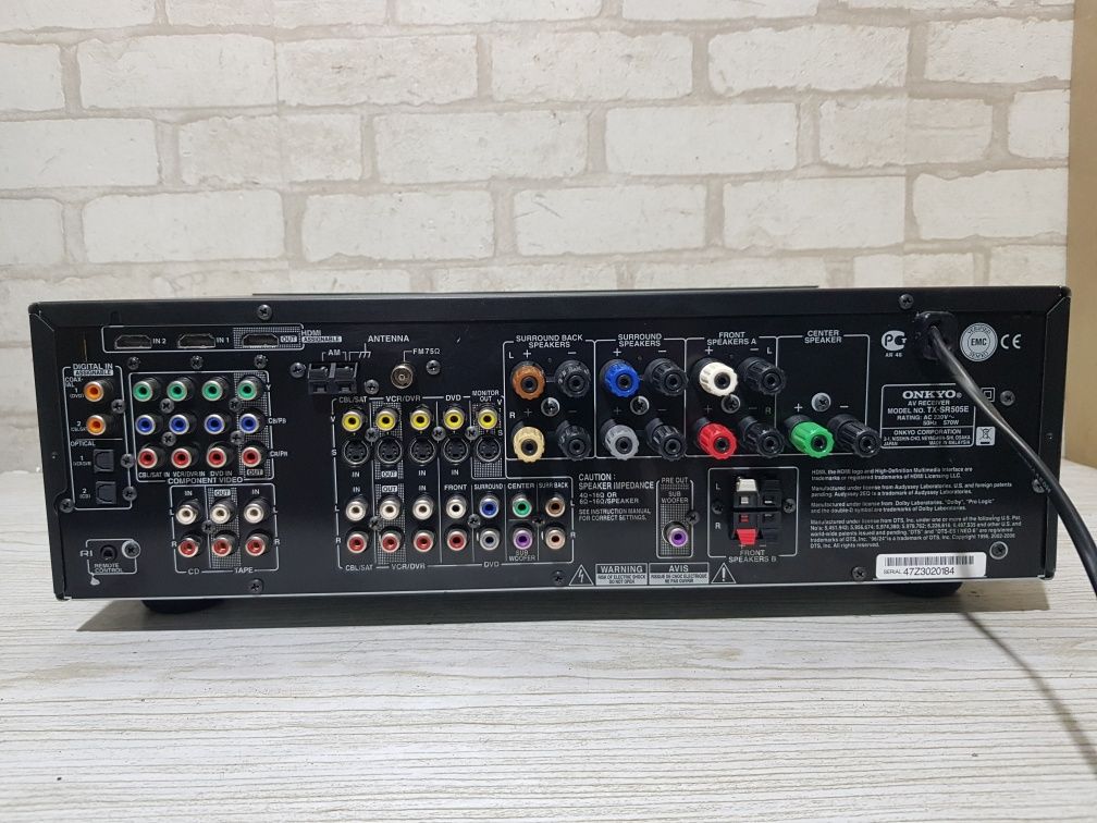 Пульт!7.1AV ресивер Onkyo TX-SR505E 7x130 б/у з Німеччини