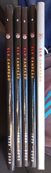 Coleção completa de livros do Benfica