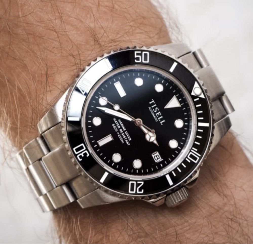 Tisell Submariner 40mm Diver Automatic. Mega jakość.