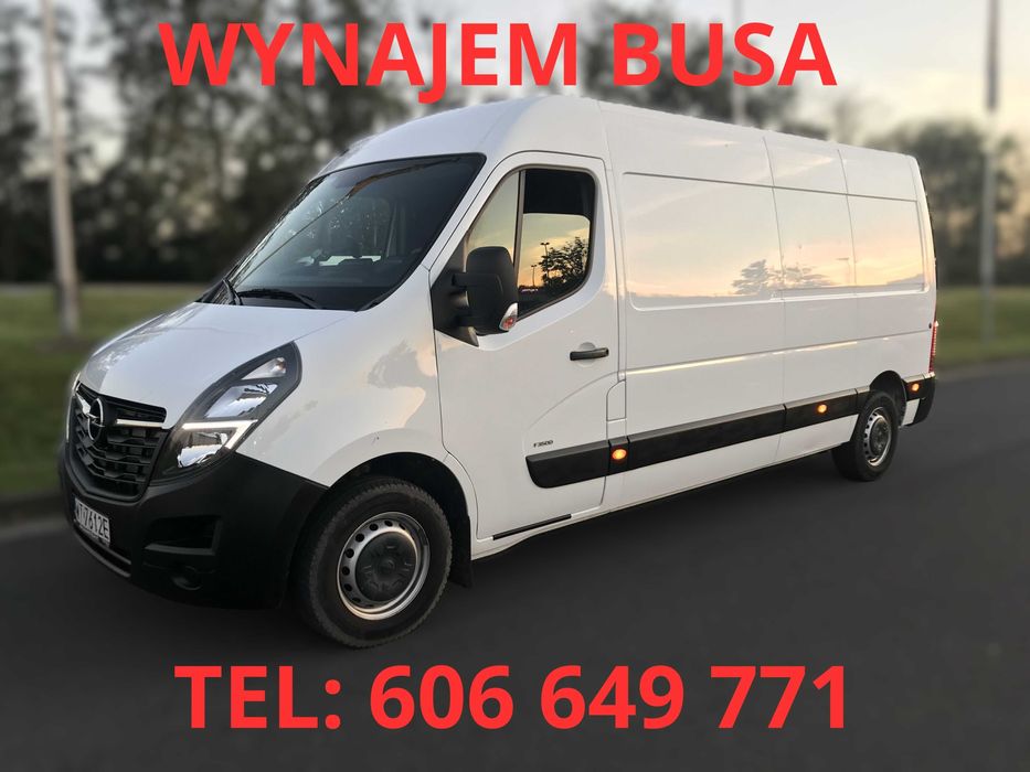 Wypożyczalnia/wynajem busa dostawczego L3H2 blaszak