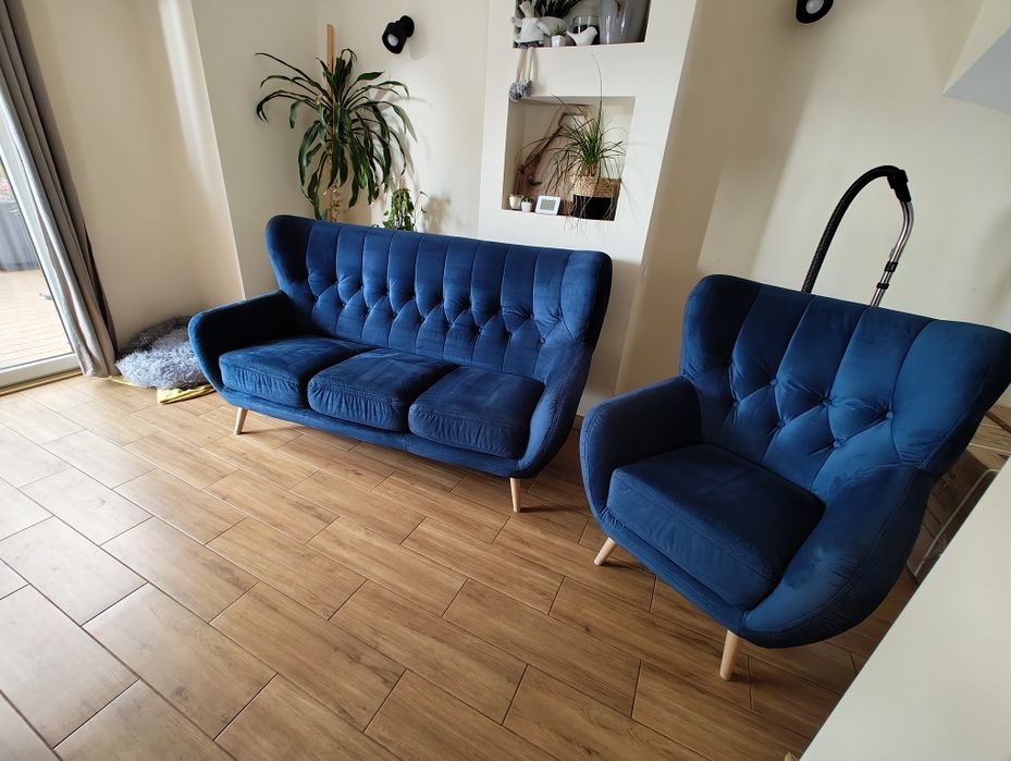 Sofa 3osobowa z fotelem