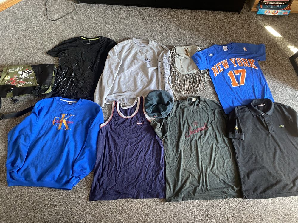 Zestaw Edhardy Emporio Ysl Channel Nike Lacoste Adidas Kenzo Ubrania