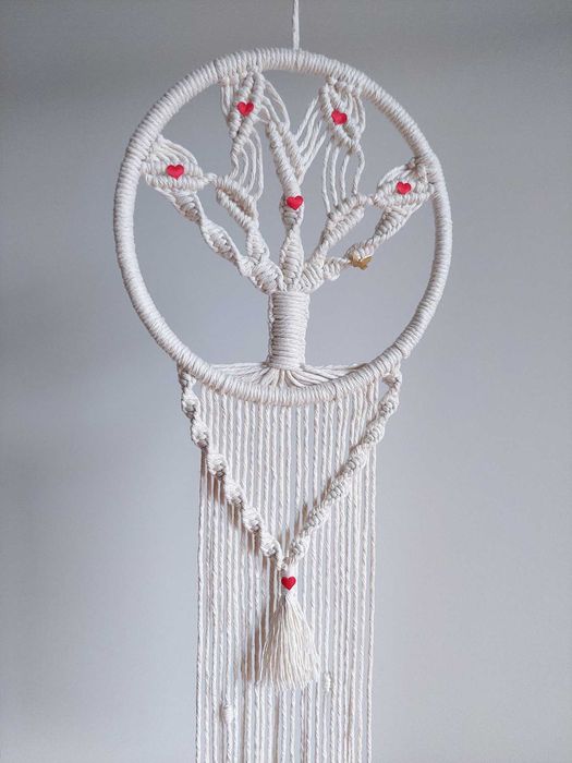 Árvore da Vida do Amor em macramé NOVO