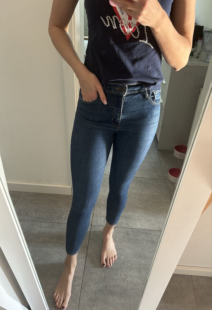 Oryginalne jeansy Levi’s W26 L30 skinny wysoki stan