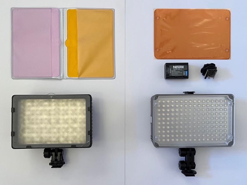 Aputure Amaran AL-160, druga lampa, akumulator Newell, dodatki.Polecam