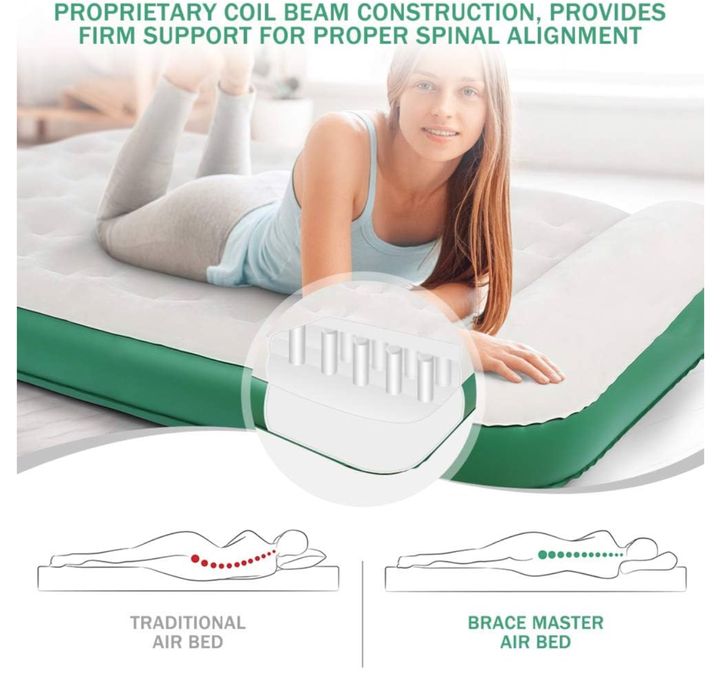 nadmuchiwane łóżko gościnne dla 1 osoby