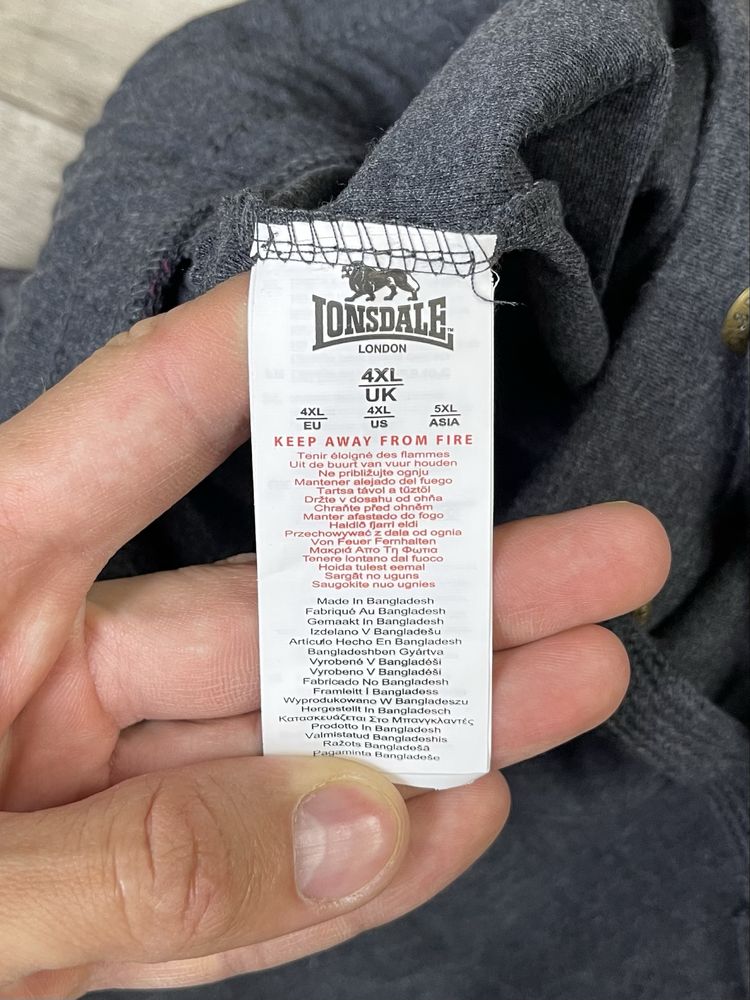Lonsdale London штаны 4XL размер спортивные серые оригинал