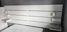 Ikea Nordli zagłówek biały + 2 kinkiet Nymane biały