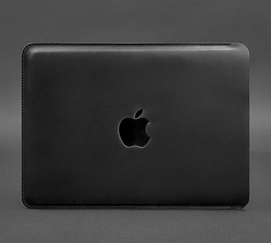 Кожаный темно-коричневый чехол для MacBook Pro 14'' (2021 г.)