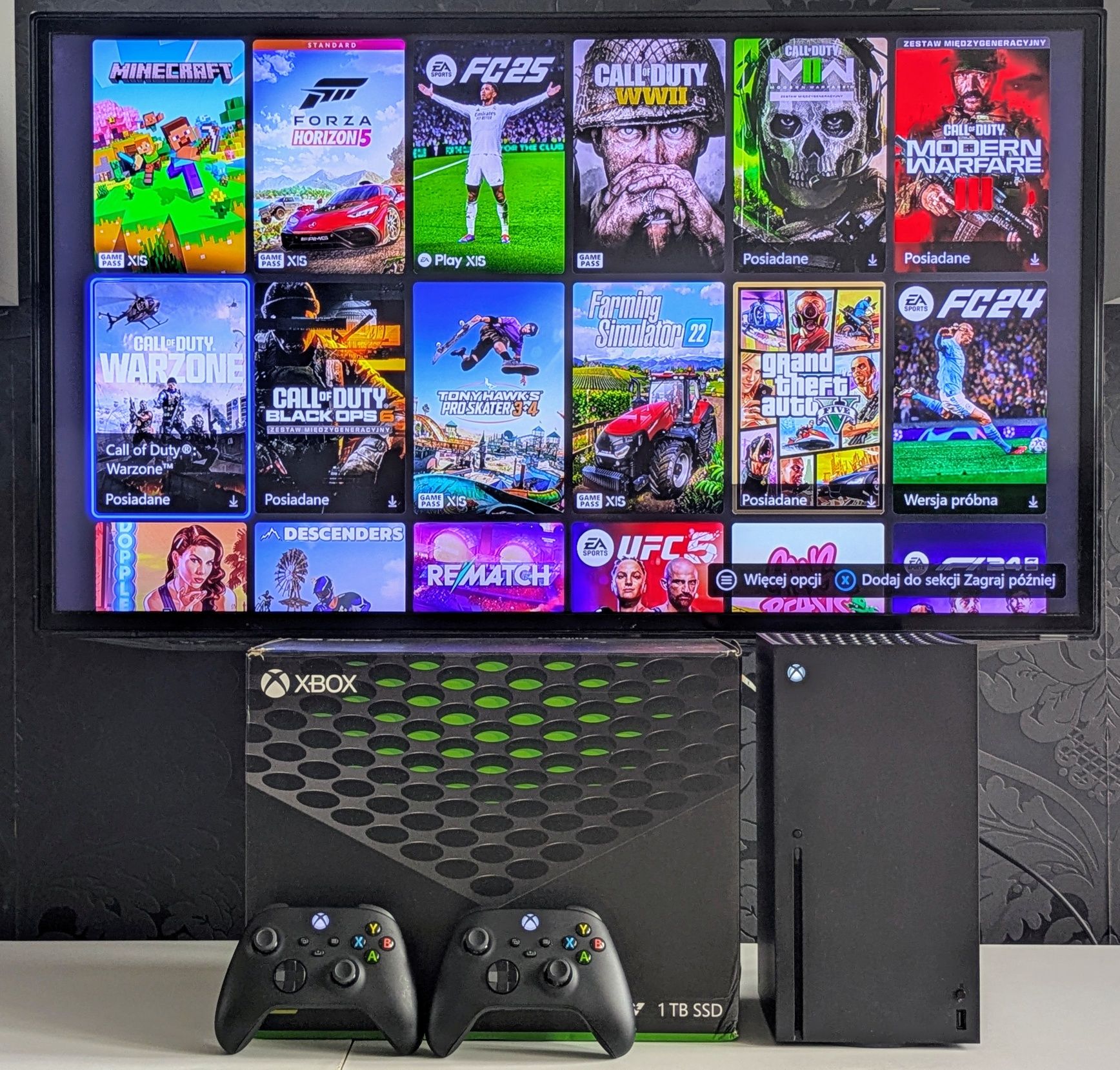 JAK NOWY! / Xbox Series X / 2 PADY! / Oryginalny komplet ! + GRATIS