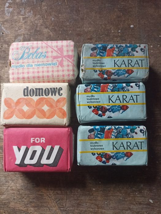 Mydła różne rodzaje PRL