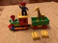 Lego duplo 6144 w zoo ciuchcia pociąg z żyrafą w zoo
