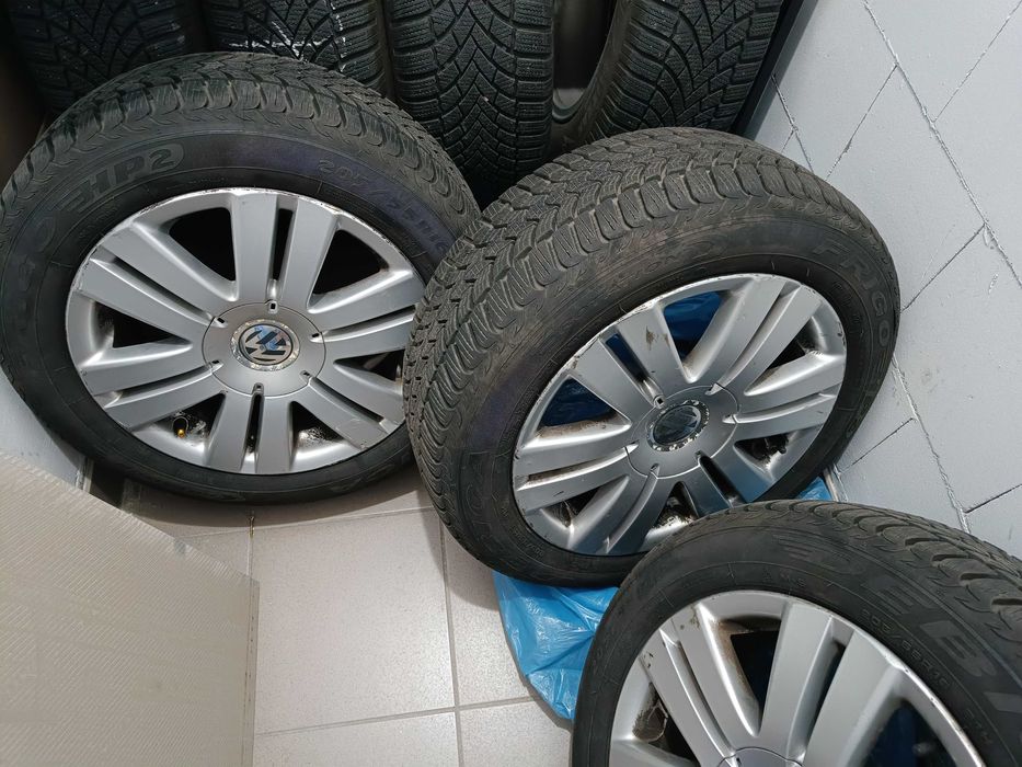 Koła 16' VW 5x112 Passat B6. Opony zimowe Dębica Frigo 2 jednosezonowe
