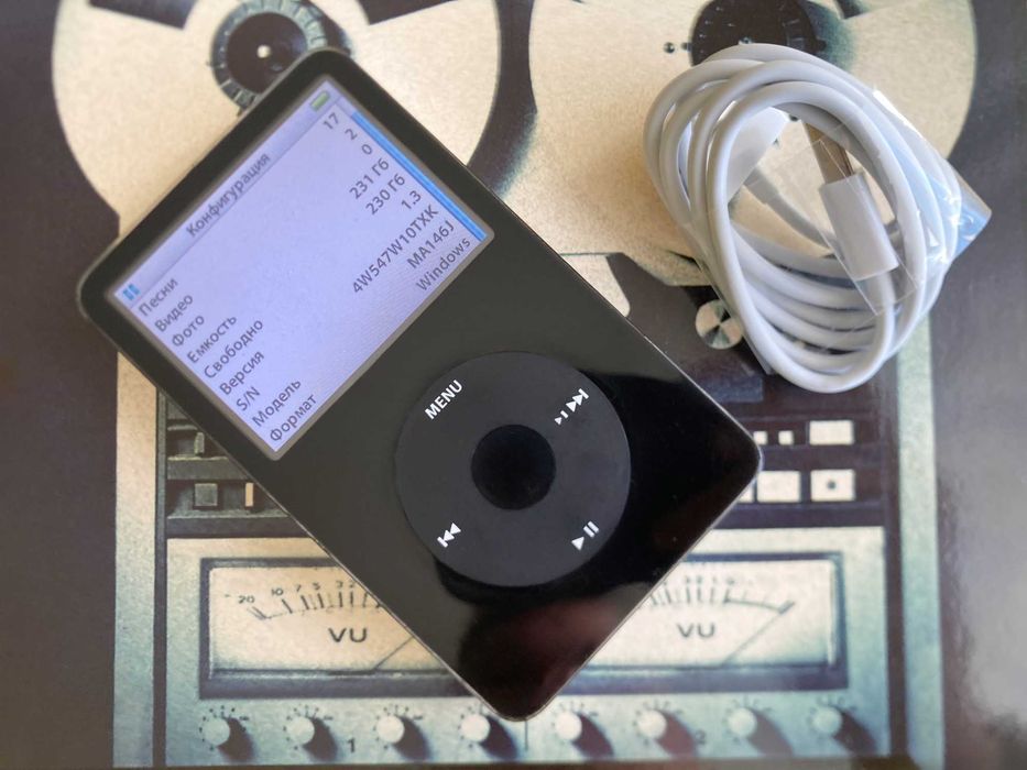 iPod Classic 5, 256Гб Kingston,iFlash, Батарея LG 2000мА·год Bluetooth