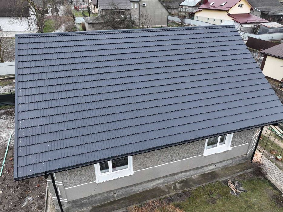 Металочерепиця. Металопрофіль. Фальц. Дах. Профнастил. Покрівля