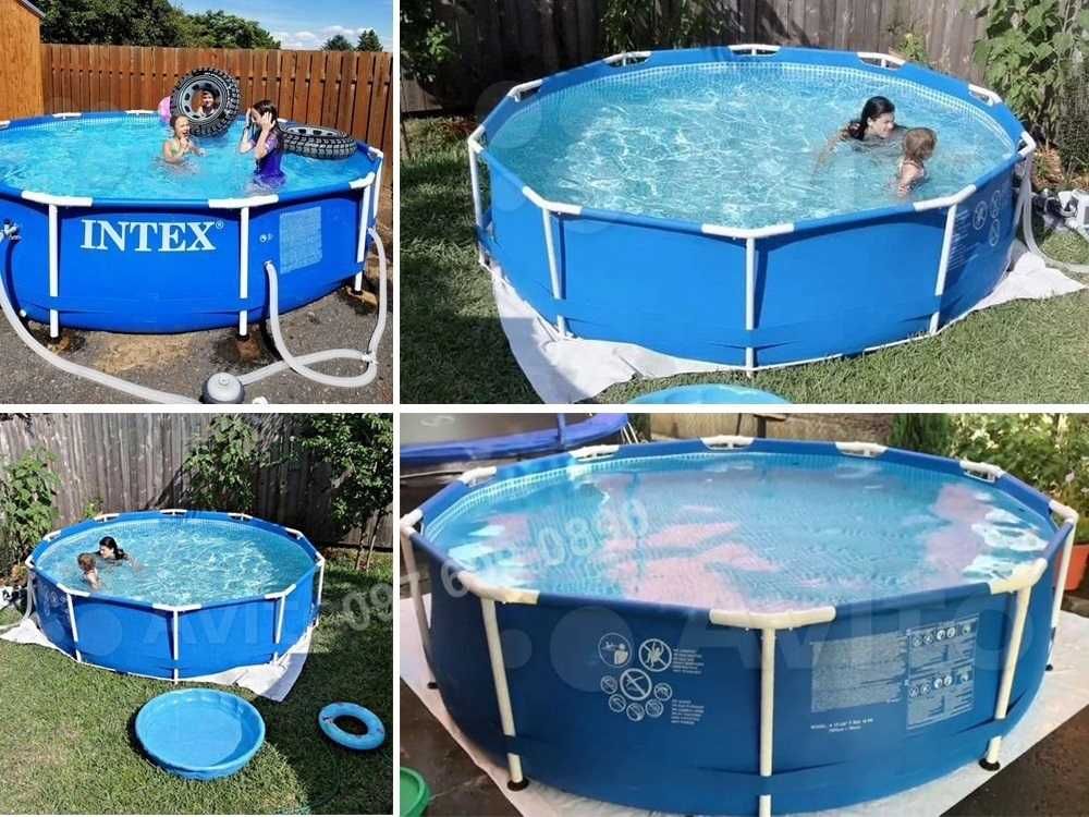Басейн каркасний круглий 305см x 76см Intex Metal Frame для дітей