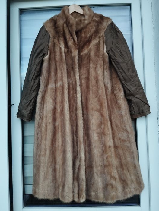 Płaszcz futro naturalne vintage