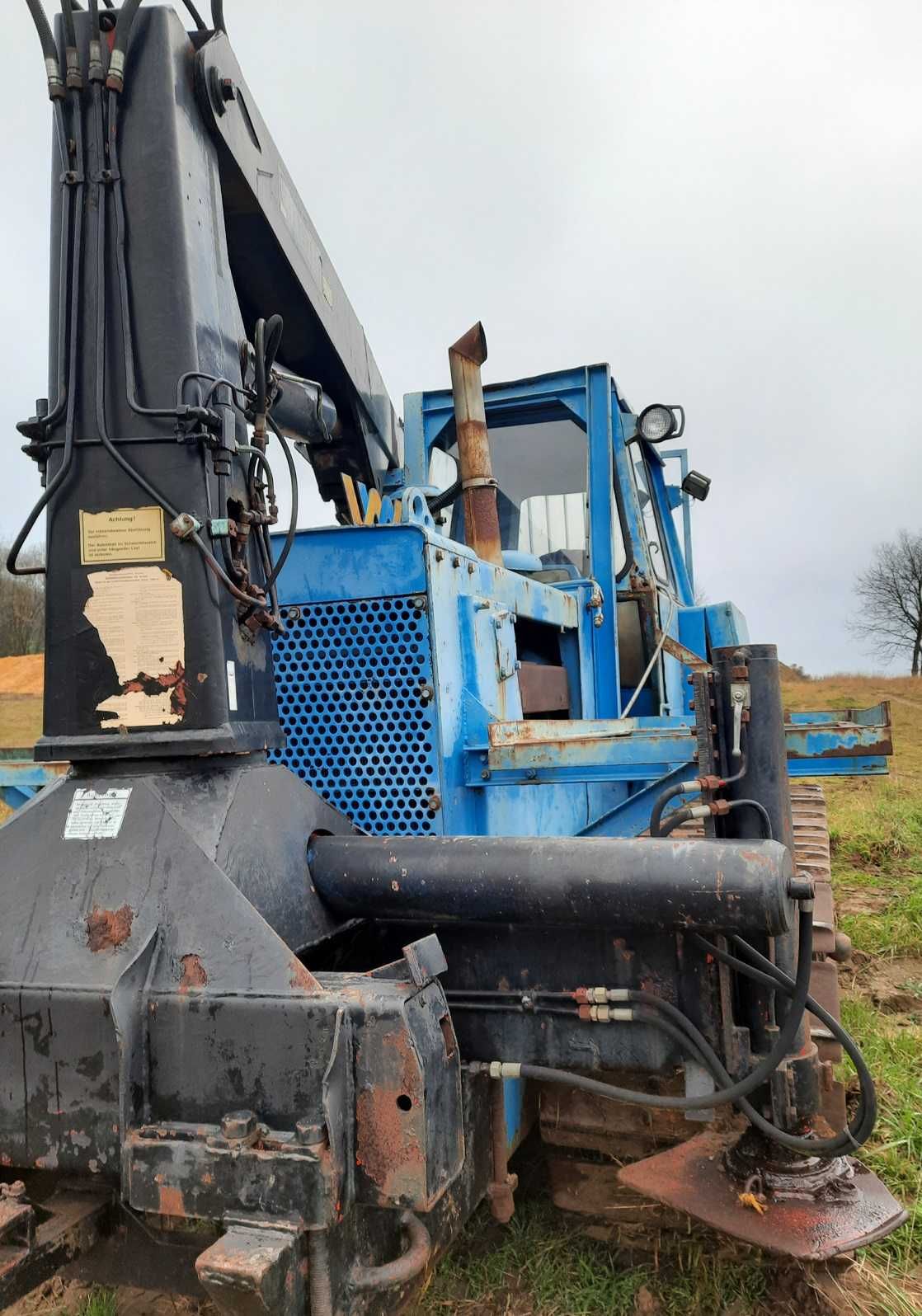 Hanomag D 600 D układarka rur spych hds 5t dźwig Palfinger spycharka