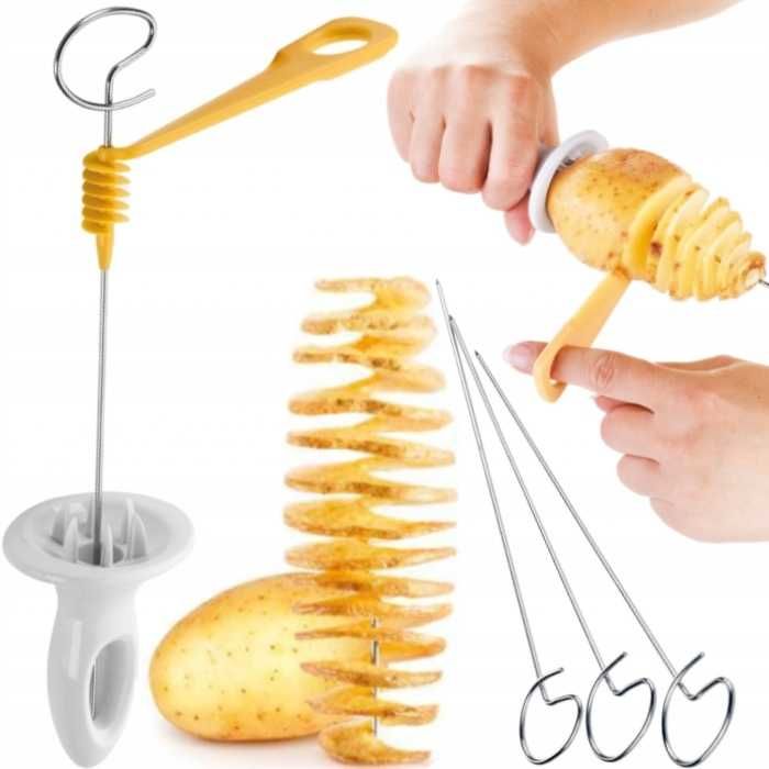 Maszynka do ziemniaków chipsów zakręcona frytka cukinia spirala