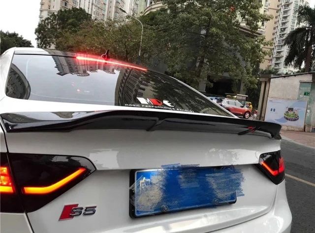 Audi A5 8T Coupé Lotka Spoiler Dokładka Czarny Połysk