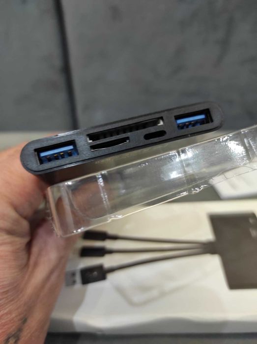 Adapter kart pamięci !! Czytnik kart. HUB Wyjścia USB, C , iPhone.