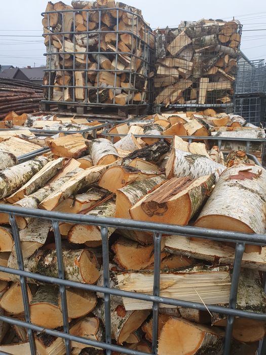 Drewno kominkowe suche, brzoza