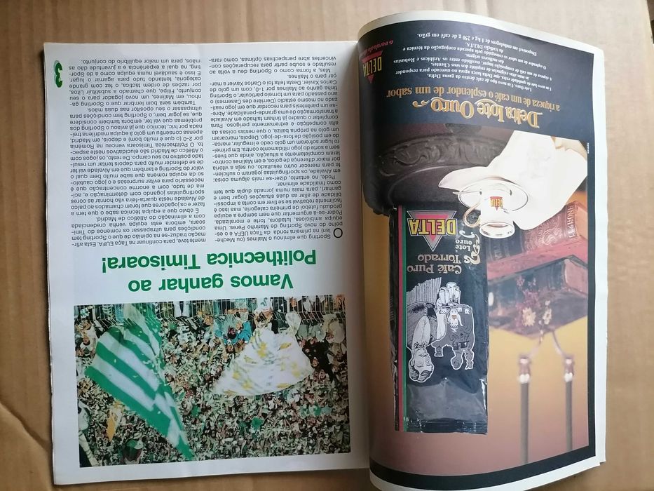 Programa SPORTING vs Timisoara  TAÇA UEFA Alvalade 1990