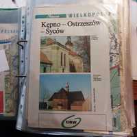 Mapy turystyczne Wielkopolski - cykl Głos Wlkp 1999 - 3 segregatory