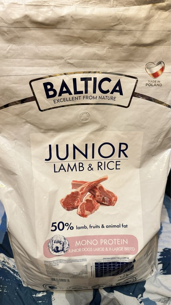 Baltica karma dla szczeniąt ras dużych z jagnięciną i ryżem 6kg