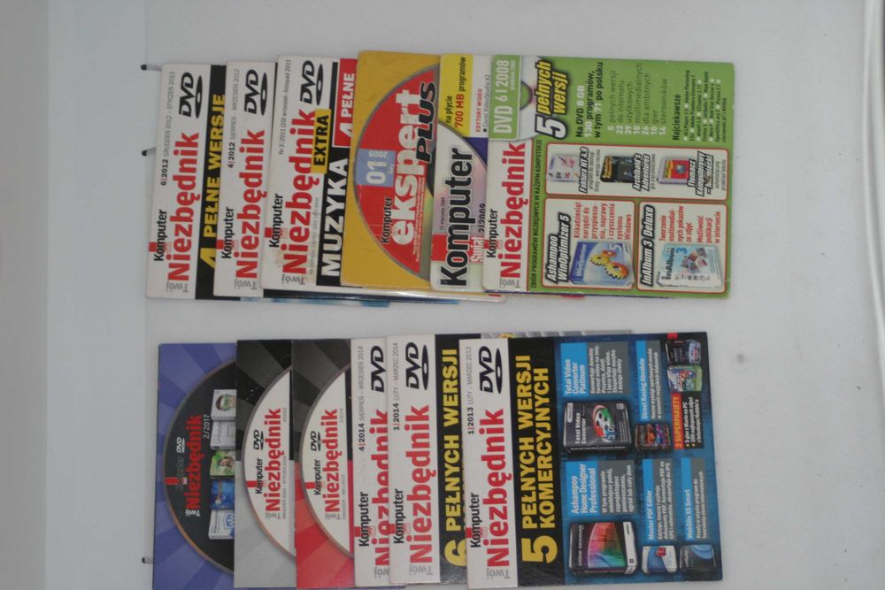 CD/DVD dodawane do czasopism.