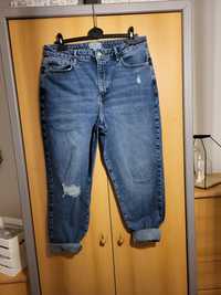 Jeansowe spodnie mom jeans boyfriend