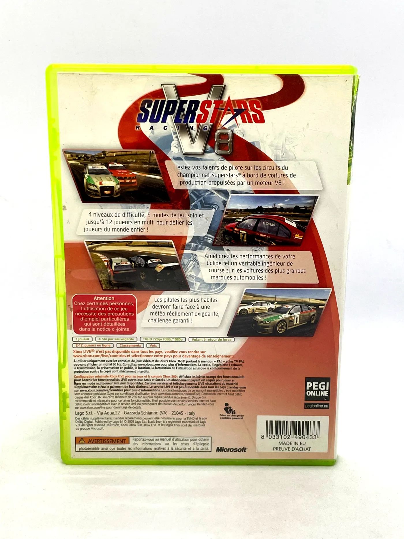 Superstars V8 Racing Xbox 360 Po Angielsku