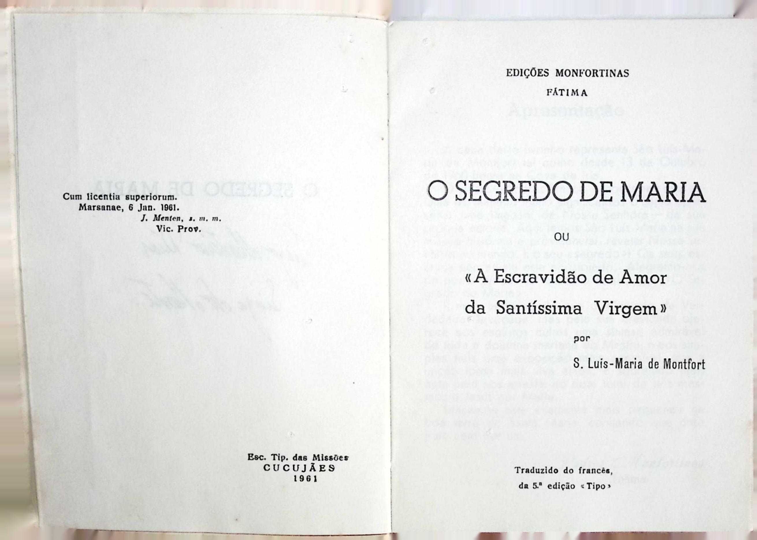O segredo de Maria ou "A escravidão de amor da Santíssima Virgem"