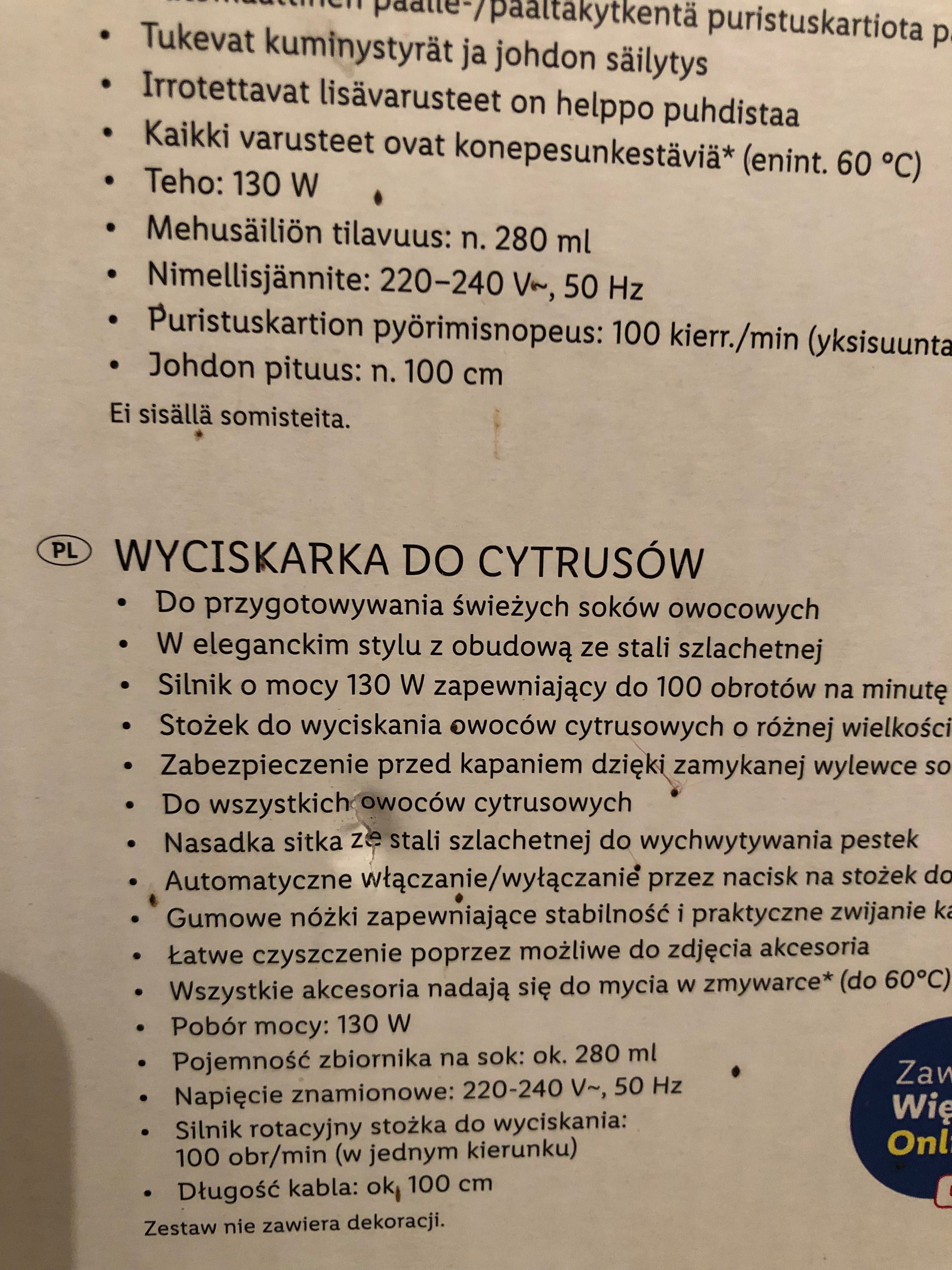 Wyciskarka do cytrusów