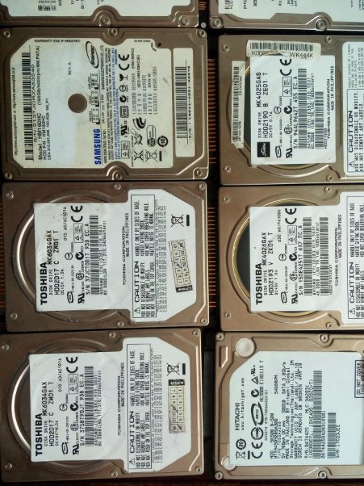 Продам не рабочие HDD 2,5 ide,sata