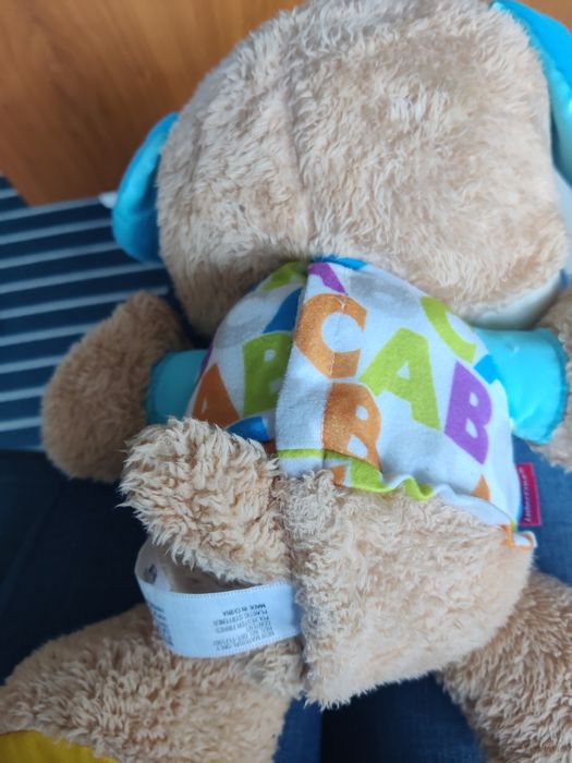 Cãozinho para aprender, Peluche educativa, Fisher Price