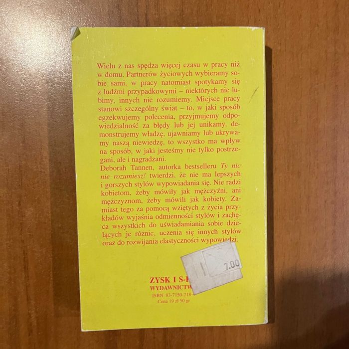 Co to ma znaczyć ; Deborah Tannen