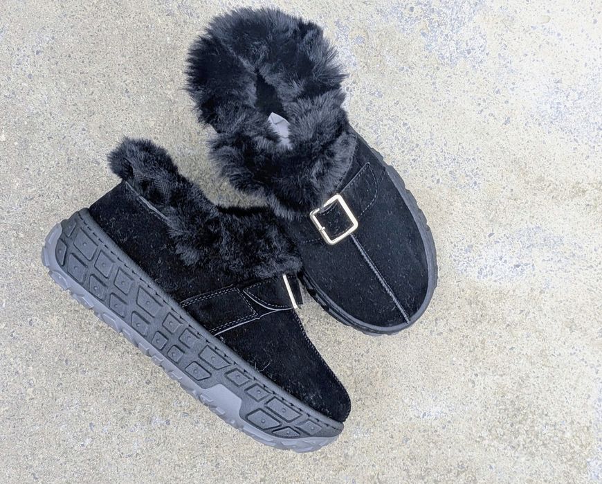 Уги  на платформі  лофери утеплені  чорні на платформі 36,37,39,40