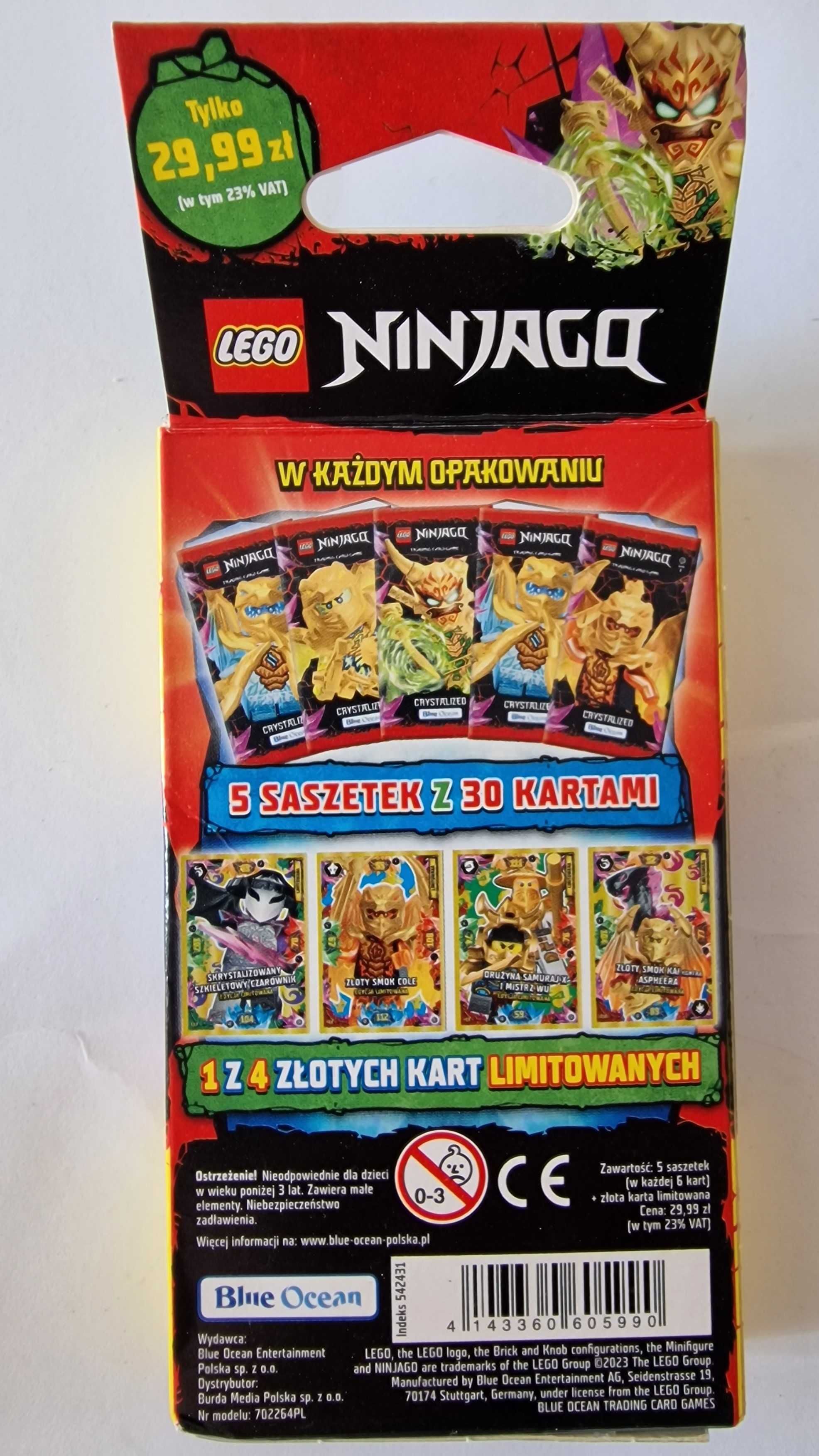 2 X blister Lego Ninjago 8 CRYSTALIZED saszetki 10+ 2 ZŁOTE