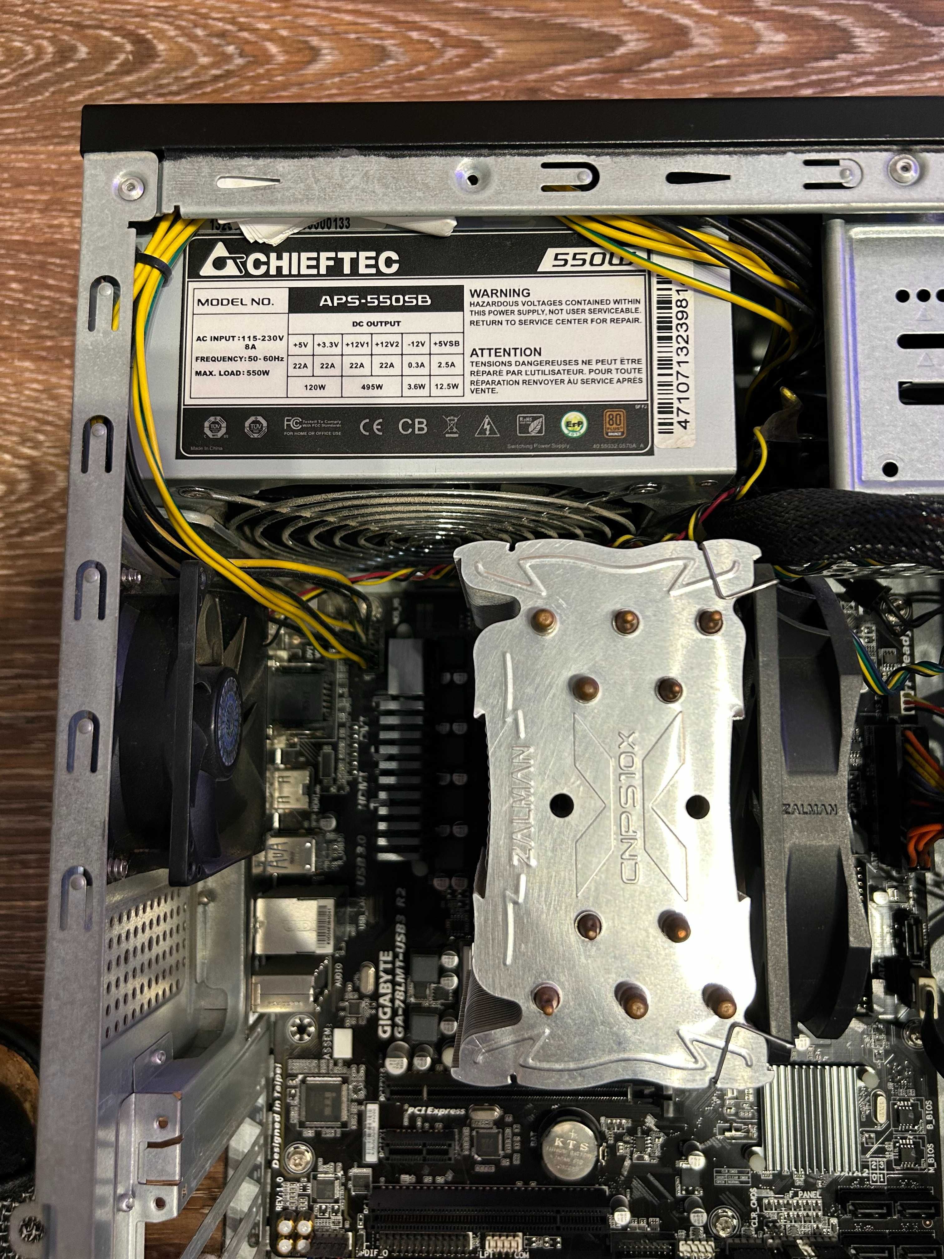Процессор AMD FX8350, Gigabyte GA-78LMT-USB3 R2, Zalman performa, 8GB